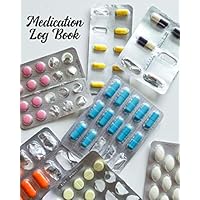 Medication Log Book: Daily Medicine Tracker & Diary. Record Each Medication, Dose & Time You Take It. Space For Energy Levels, Feelings, Reactions & Notes.