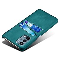 OnePlus Nord N200 5G Case, Premium PU Leather Ultra Slim Shockproof Back Bumper Phone Case Cover with Card Slot Holder for OnePlus Nord N200 5G Phone Case (Green)