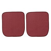 ontto 2PCS Car Seat Cushion Pad for Summer Universal Driver Seat Cover Cooling Non-Slip Breathable Comfortable Red