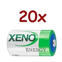 BatteryGuy XL-205F Lithium 6V 19000mAh D Size Button top Battery - Qty of 20