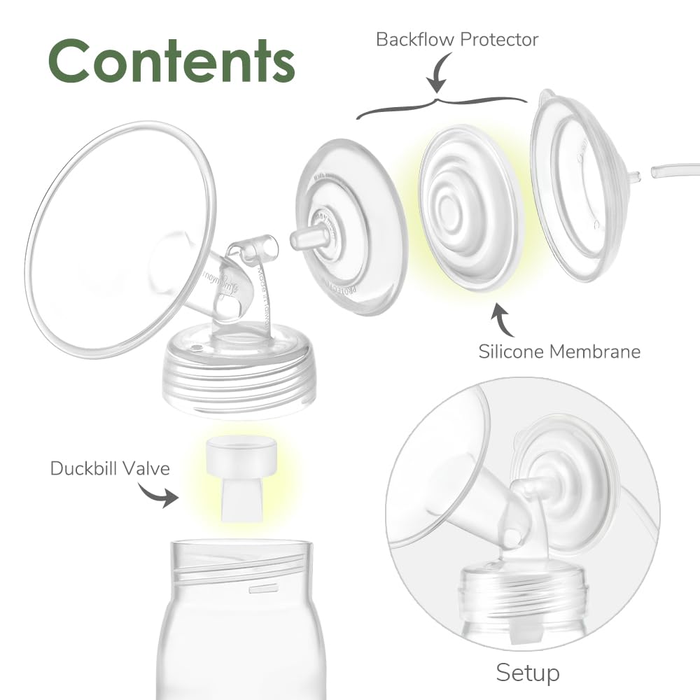 Maymom Pump Parts Compatible with Spectra S1 Spectra S2 Spectra 9 Plus Duckbill Valve Silicone Membrane Backflow Protector Replace Spectra Valve S2 Replacement Parts Not Original Spectra Pump Parts