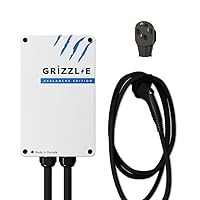 Grizzl-E Level 2 Electric Vehicle (EV) Charger up to 40 Amp, UL Certified Indoor/Outdoor Electric Car Fast Wall Charging Station, NEMA 14-50 Plug, 24 feet Premium Cable, Avalanche Edition