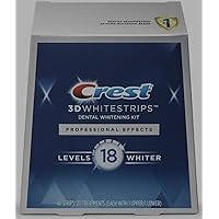 3D White Professional Effects Whitestrips Teeth Whitening Strips Kit, 40 Strips (20 Count Pack)