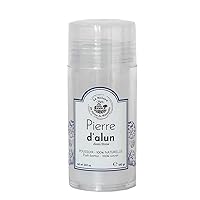 Maison du Savon - Alum Stone Push Up Deodorant - 3.53 Oz - 100% Natural and Vegan Friendly - Fragrance Free