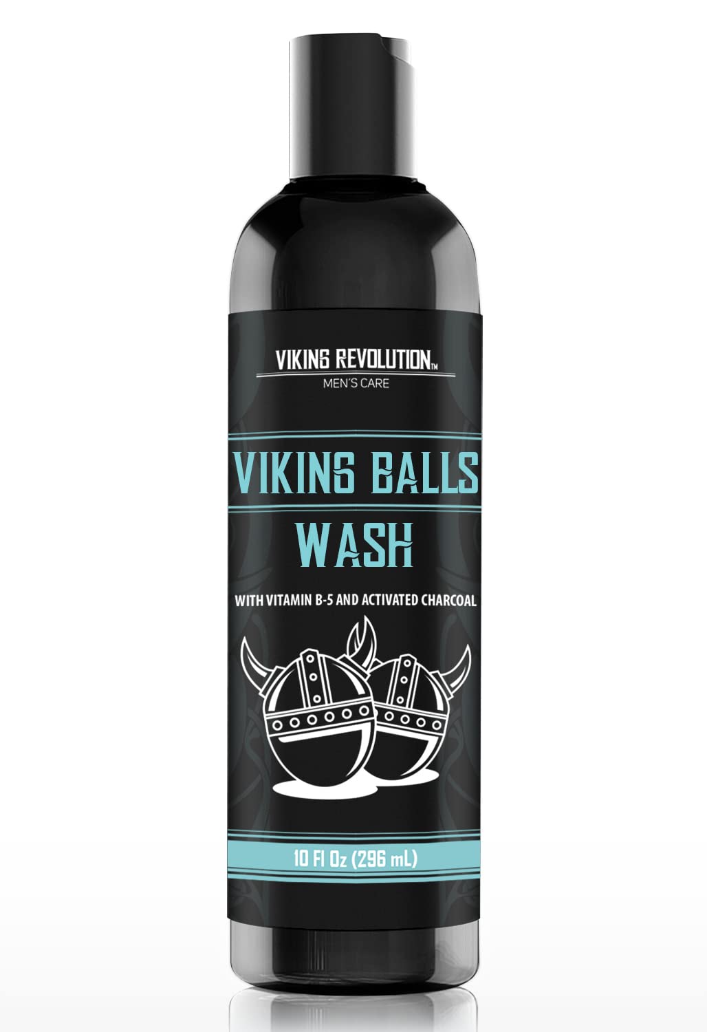 Viking Revolution Mens Balls Wash for Men (10 oz) - Ballwash for Men with Charcoal Mens Intimate Wash Men Genital Wash with Menthol, Vitamin B5 and Activated Charcoal