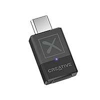 Creative BT-W5 Smart Bluetooth 5.3 Audio Transmitter with aptX Adaptive, High-Resolution 24-bit / 96 kHz Audio, Device-Switching Function, Works with PC/Mac/Gaming Consoles