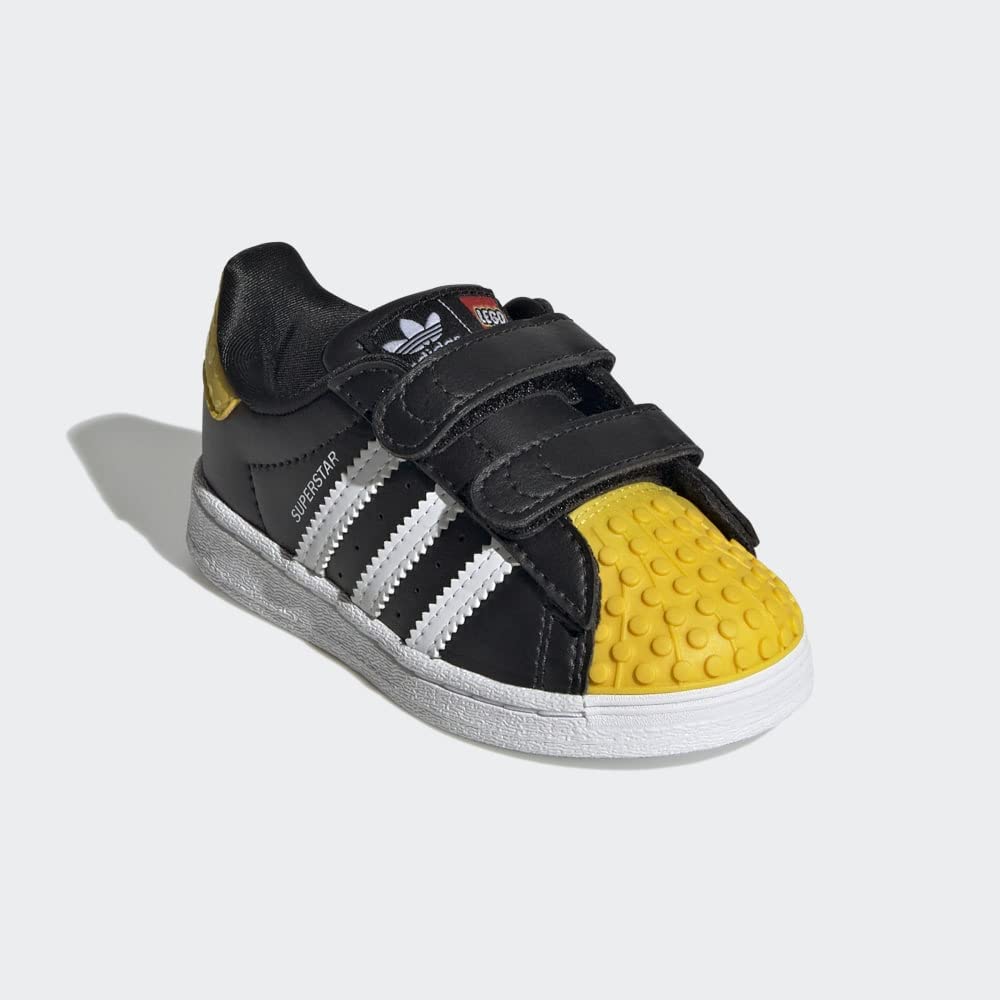 adidas Infants Superstar Lego Low Sneakers, Core Black/Cloud White/Cloud White