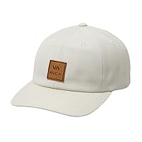 RVCA Mens Claspback Hats - ATW Washed Cap (Cream, One Size)