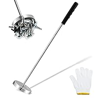 VEVOR Telescoping Magnetic Sweeper Pickup Tool with Glove, Handheld Screws Parts Finder with 35LB Pull Capacity Strong Magnet, Retractable Handle 8.9 to 33.3 inch Pick up Nails Screws Metal Parts