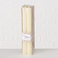 Melia Taper Candle Paraffin Cream 20 cm Set of 4