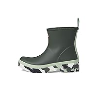 Hunter Play Short Splash Boots for Women Offers Rubber Upper, Recycled Polyester Lining, and Round Toe Design