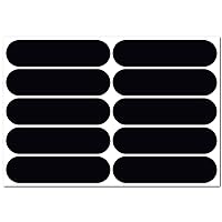 Kit of 10 Retro Reflective Stickers for Motorcycle, Helmets, Bike, Scooters, Stroller, Buggy, - Universal Adhesive - 3M™ Technology - High Visibility - Discreet - Design - Grip