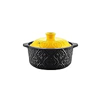 MEIYITIAN Enamel Pot Clay Pot Ceramic Casserole,Soup Pot With Lid Pan Healthy Cookware for Slow Cooking