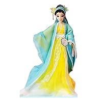 Chinese Hanfu Ball Joints Doll Green Snake Fairy Dress Up Toys Handmade Ancient Costume Doll Girls Gift, 12 inch Oriental Doll