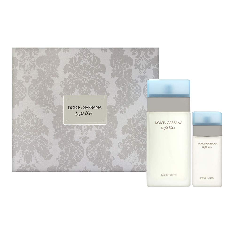 Dolce & Gabbana Light Blue Perfume 2 Pc. Gift Set (Eau De Toilette Spray 3.3 Oz & 0.84 Oz) For Women