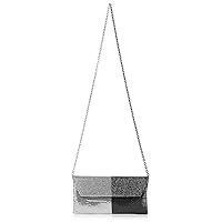 Two Tone Duet Crystal Evening Bag Clutch