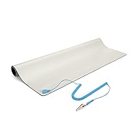 StarTech.com Anti-Static Mat - 25” x 27.5” Electrical Grounding Desk Pad - For Home or Work - Beige (M3013)