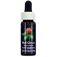 Flower Essence Services Supplement Dropper, Red Clover, 0.25 Ounce