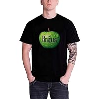 Beatles Men's Apple Vintage T-Shirt Black