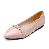 Women Flats with Pointed Toe and Patent Leather with Plus