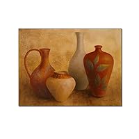 ESyem Kitchen Poster Art Pottery Kitchen Dining Room Decorative Wall Art Wall Art Paintings Canvas Wall Decor Home Decor Living Room Decor Aesthetic Prints 24x32inch(60x80cm) Frame-style
