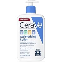 Baby Lotion | Gentle Baby Skin Care with Ceramides, Niacinamide & Vitamin E | Fragrance, Paraben, Dye & Phthalates Free | Lightweight Baby Moisturizer | 16 Ounce