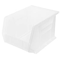 30239 AkroBins Plastic Storage Bin Hanging Stacking Containers, (11-Inch x 8-Inch x 7-Inch), Clear, (6-Pack)