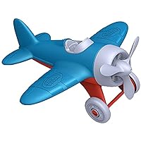 Green Toys Airplane - BPA, Phthalates Free, Blue Air Transport Toy for Introducing Aeronautical Knowledge, Improving Grasping Power. Toy Vehicles