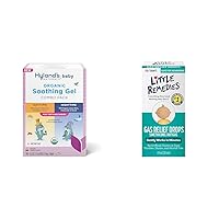 Hyland's Organic Soothing Gel & Little Remedies Gas Relief Drops, 1.06 oz & 1 oz