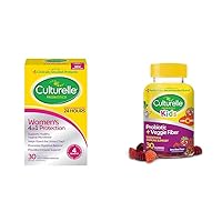 Culturelle Women's Probiotics for Digestive & Immune Health + Kids Probiotic Gummies for Digestive & Immune Support, 30 Count