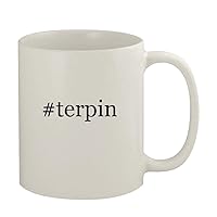 #terpin - 11oz Ceramic White Coffee Mug, White