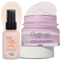 TOUCH IN SOL No Poreblem Hybrid Primer + Touch in Sol Pretty Filter Waterful Glow Cream