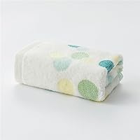 Men's & Women's Soft Cotton Organic Cotton Face Towel 25 * 50 Polka Dot Print (Color : D, Size : 25x50 cm)
