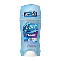 Secret Invisible Solid Antiperspirant Deodorant-Sheer Clean-2.6 oz (Pack of 3)