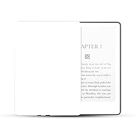 MightySkins Glossy Glitter Skin Compatible with Amazon Kindle Paperwhite 5 6.8-inch 11th Gen (2021) Full Wrap - Solid White | Protective High-Gloss Glitter Finish | Easy to Apply | Made in The USA