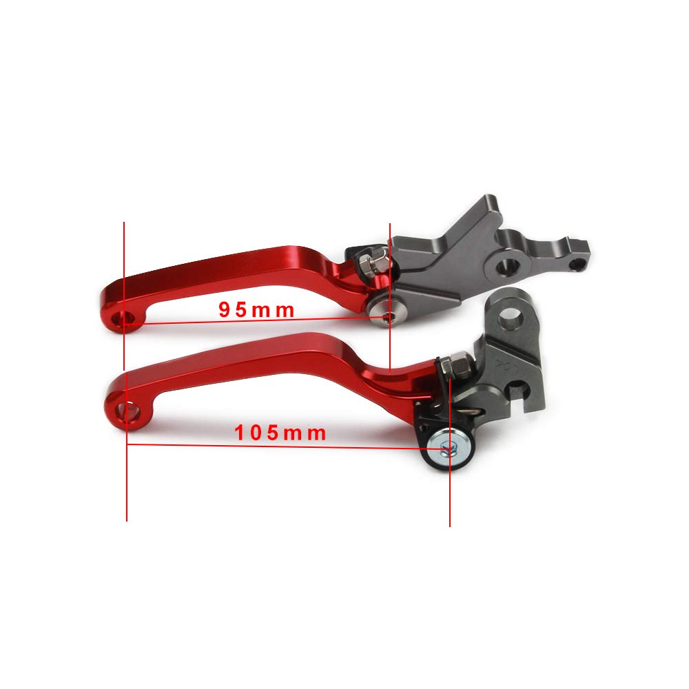 Motorcycle Clutch Brake Levers for CRF250L/M 2012-2020, CRF300L 2021-2023, CRF250RALLY 2017-2021, CRF300L Rally 2021-2023 Dirt Bike, RED