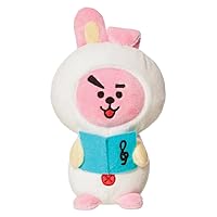 AURORA, 61495, BT21 Official Merchandise Cooky Winter, Soft Toy, Pink and White, Pink & White