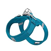 WINHYEPET Truelove Step-in Dog Harness Soft Mesh Reflective Breathable Dog Harness, Easy Walk Harness with Safety Buckle for Extra Small and Small Dogs, Vest Harness TLH3013(Blue, M)