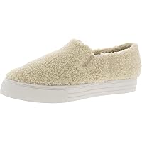 BC Footwear Women's Your Move Faux Shearling Slip On Platform Loafter Sneaker