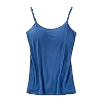 Women’s Sports Bra Wirefree Padded Medium Support Yoga Bras Gym Workout Spaghetti Strap Tank Tops with Built in Bra