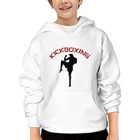 Unisex Youth Hooded Sweatshirt Love Kickboxing Cute Kids Hoodies Pullover for Teens
