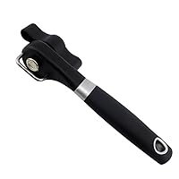 Smooth Edge Manual Can Opener - Professional Safety Side Cut Can Opener, Handy Stainless Steel Tin Can Opener, Easy Turn Knob, Ergonomic Anti-slip Handles for Camping Kitchen, MCS Homes