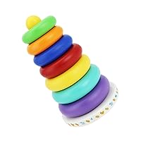 ERINGOGO 1 Set Colorful Ring Interesting Stacker Rings Building Block Toys Color Cognitive Toy Learning Plaything Early Toy Color Shape Cognition Toy Plastic Toys Colorful Stacking Blocks