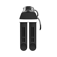 DAFI Water Bottle Filters and Cap Replacements Black | 2-Pack | Last up to 60 Days | Hiking Water Filter, Personal Filtered Water Bottle, Camping Water Filter | BPA-Free | Made in Europe