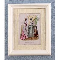 Melody Jane Dolls Houses House Miniature Accessory Evening Fashion Picture Painting White Frame