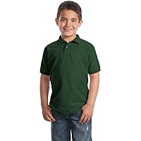 Port Authority Youth Silk Touch Polo (Kelly Green)