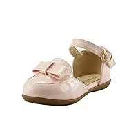 Stylish Girl's Flat Sandal Dress Shoes 4 Glossy Colors Mary Jane Toddler Size