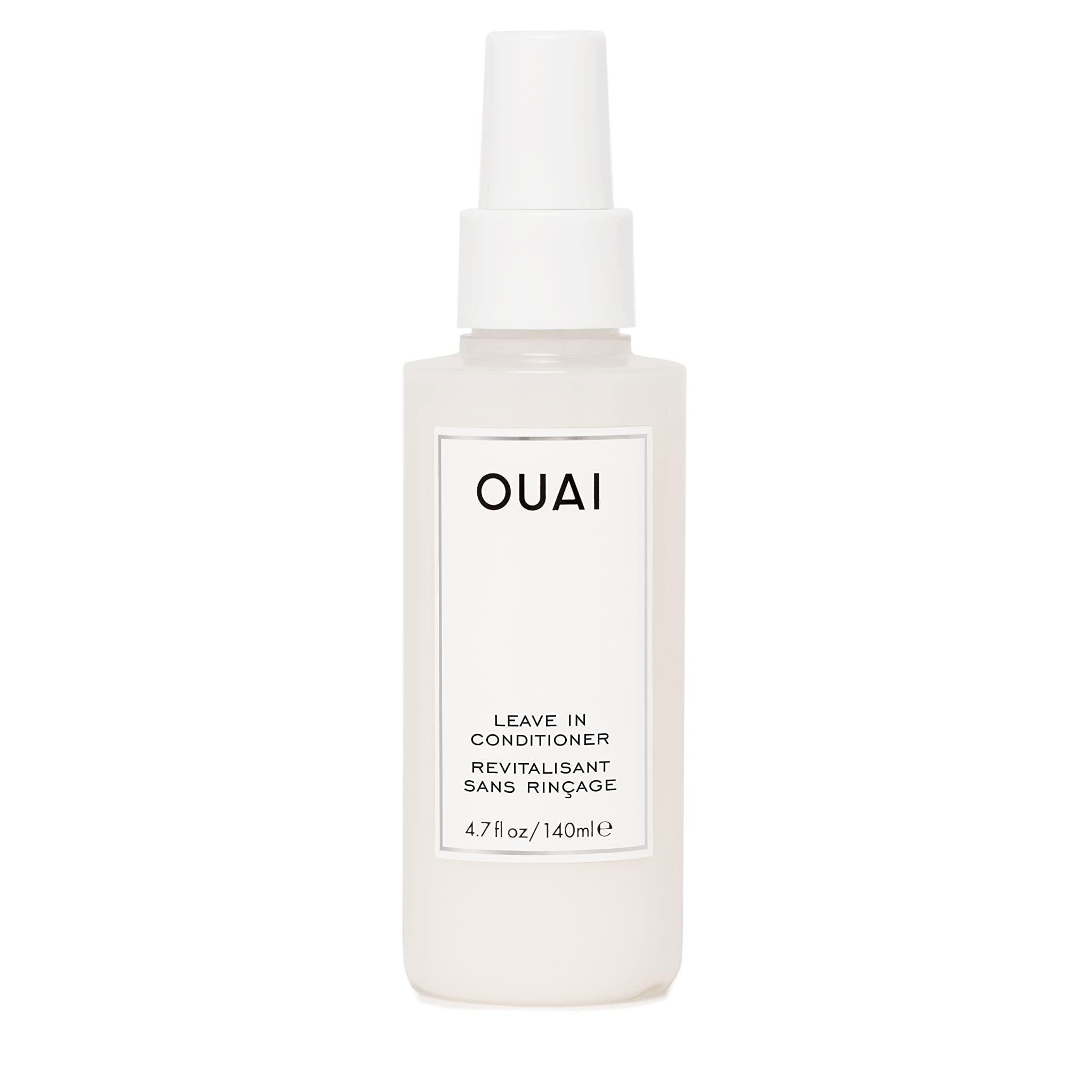 OUAI Leave-In Conditioner - Multitasking Mist that Protects Against Heat, Primes Hair for Style, Smooths Flyaways, Adds Shine & Detangles - Free of Parabens, Sulfates & Phthalates - 4.7 fl oz