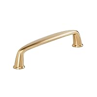 Amerock BP53802CZ | Champagne Bronze Cabinet Pull | 5-1/16 inch (128mm) Center-to-Center Cabinet Handle | Kane | Furniture Hardware