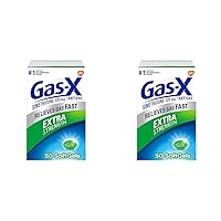 Gas-X Extra Strength Gas Relief Softgels with Simethicone 125 mg - 50 Count (Pack of 2)